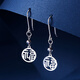 Meluxe platinum earrings for women, PT950 platinum lucky brand earrings, birthday gift for girlfriend, wife, about 1.67g