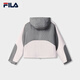 Veste tissée officielle de Fila Yang Mi avec le même style que Fila Fila 2025 Automne Nouvelle veste courte à capuche lâche à la mode Yunzhi Gray-Dy M 165 / 84A / M