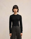 Ami Paris 24fw de Coeur сетчатой ​​круглый свитер женский цвет женский цвет FKS135Kn0049. 20 XXS