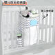 
Yonghuan baby cot head hanging bag storage multi-function hanging bag diaper toy bottle sorting partition storage bag bed side hanging bag pure gray bed head storage bag