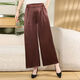 EBENB Summer Satin Satin High Asatile Высококачественный ледяной ледяной, ощущающий для похудения, удобные для кожи с высоким дышащим широкологнутым штаны Black-KML-9928 XL [90-110JIN [JIN равен 0,5 кг]]]