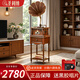 SHENGLINA American solid wood gramophone retro nostalgic national old-fashioned record player antique large speaker audio European vinyl record player record player cherry color gilt wood speaker + subwoofer