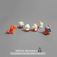 Ultraman kämpft gegen Monster, Mora niedlicher Cartoon -Desktop, Auto, kleine Ornamente, dekorative Puppen, heilendes Geschenk, konkaver Mann C [1 Paket], verspätete Aufkleber senden