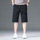Pantalones de trabajo para hombres de siete lobos atuendo de papá de gran tamaño con algodón de verano pantalones medios pantalones cortos de hombres f46-9859 gris xl