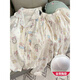 
Victoria's style with chest pads, large size pajamas for women in spring and autumn cloud cotton long sleeves sweet and cute girl's home clothes two-piece set with chest pads-9904 polka dot bear [long sleeves + long trousers XL [110-130Jin [Jin equals 0.5 kg]]