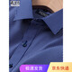 CEO Yageol plaid short-sleeved shirt middle-aged summer business men's clothing, iron-free and anti-wrinkle workplace soft and skin-friendly shirt DX6629 38 [100-120Jin[Jin equals 0.5 kg]]