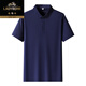 Classic Car Ice Seide Kurzärärmelte T-Shirt für Männer 2025 Sommer Neugeschäft Casual Revers Komfortable dünne atmungsaktiv