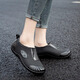Fashionable Japanese rain boots for women wearing short tube rain boots for outdoor work waterproof and non-slip shoes rubber shoes flat sole pullover shoes purple 37
