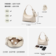 
Belle bag women 25 texture commuter one-shoulder crossbody handheld hobo armpit bag 9275BBX5 white