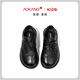 Aokang Aokang Children's Small Leather Shoes for Students 2025 Spring and Autumn New Black Single Shoes Princess Girls' Leather Shoes British Style Black Coffee Bear 26 Size Inner Length Approximately 16.7