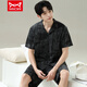 Catman (Miiow) Pyjamas Herren Sommer kurzärmelige Kurzfilme der Sommer-Dünnen Männer-Männer-Stil können an der Außenseite locker und lässiges Hauskleidungskleidung 6627 Herrenstil M Standard (High 165100 Jin [Jin gleich 0,5 kg]) getragen werden.