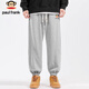 Big Mouth Monkey (paul frank) sweatpants men's autumn trendy brand ankle pants men's loose casual pants men's pants youth sports pants hemp gray XL