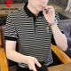Pierre Cardin 2025 Nouveau t-shirt à manches courtes à manches courtes pour le collier de chemise pour hommes Polo T-shirt brodé à la mode à demi-manche Blanc 5012 [Turn Coll Colaire Colaire] M