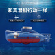 Shuoba Children's Mini Fernbedienungs -U -Boot Unterwasser Nuklear -U -Boot Yacht -Fischtank spielt Wasser und Elektrosimulationsmodell Spielzeugboot Sechs Kanäle [weiß] Fernbedienungs -U -Boot [Suspendierung im Wasser] Offizielle Konfiguration