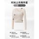 Nanmu Xiong Yoga Wear Suit Women's Sports Bra Top Bra Slimming Blouse Pilates Training Fitness Long Sleeve Off-White Top M Size 85-115Jin Jin is equal to 0.5 kg