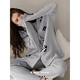Benny Bear Beiyan Spring and Autumn New Thick Knitted Cotton Long-Sleeved Couple Pajamas Cute Panda Men and Women Home Clothing Set C20790 Women's XL Size