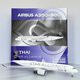 Phoenix Thai Airways A350-900 HS-Thu 1: 400 11981 Star Alliance de unos 16.7 cm de largo, juguetes sin hijos