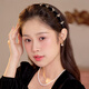 Dongyi Yanxuan headband women's high-end headdress high skull headband student face wash hair cassette with teeth anti-slip falling