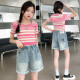 Pantalones cortos de verano para niños pantalones cortos de verano 2025 Nuevos pantalones de tamaño mediano de tamaño medio