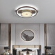Leshi (NVC) 2025 Neues modernes neues chinesisches Wohnzimmer Deckenleuchten Einfaches Esszimmer Schlafzimmer Studium Tea Room Lampe Gesamthaus zwei Schlafzimmer Ein 1W 6187-Runden 50 cm-Three Farblicht Licht