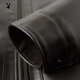 Playboy (PLAYBOY) Dad Winter Genuine Leather Jacket Men's 2026 Velvet Thickened Middle-aged and Elderly New Warm Leather Jacket Men Black L