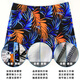 Zailu swimming trunks men's handsome loose quick-drying printed swimming hot spring pants boxer style anti-embarrassment swimsuit equipment yellow 01 + swimming cap + swimming goggles + nose clip earplugs XL XL3803 recommended 90-130Jin Jin is equal to 0.5 kg