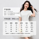 尚都比拉V领气质连衣裙女夏优雅收腰裙休闲通勤中长裙 白色152L80029  XL