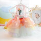 Vêtements de chien Cat mince Cat jupe arc-en-ciel papillon coloré bouffant petit chien en peluche en peluche 4867 rose papillon ne peut pas être démonté xs est environ 2-4 Jin [Jin est égal à 0,5 kg] 2 pièces à 95% de rabais