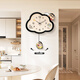 Long time no see Crayon Shin-chan restaurant wall clock living room home silent clock creative can swing left and right entrance wall clock
