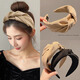 Bai Shilin's high-end high-ceiling headband for women 2025 new high-end headband face wash headband wide-brimmed hairpin headwear black