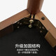 实木凳子家用梳妆凳马鞍凳板凳餐厅椅子餐桌等简约吧台矮凳 SD-HXD-02胡桃色