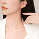 Chao Acer to Jane Bow Yellow 18K Gold Earrings Women's Gold Earrings for Workplace Commuting as a Birthday Gift for Girlfriend One Pair Contains Silicone Ear Plugs