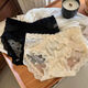 
Sexy lace underwear for girls 2024 new French pure sensual fairy polka dot mesh sexy women's briefs Y3884-black + blue + green L suitable for 100-120Jin [Jin equals 0.5 kg]