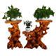 Shantoulin Village Wurzel geschnitzte Rahmen Basis Block Wohnzimmer Chinesische Bonsai Fischtank Rahmen Massive Holzbaumwurzel Kunst Balkon Ornament Ancient 16822