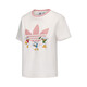 阿迪达斯 （adidas）短袖T恤女装2025夏季新款三叶草运动服针织透气短款上衣半袖 纯棉JP1428白色 迪士尼联名 M 推荐120-130斤