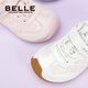 Belle children's shoes girls' sports shoes 2025 autumn new versatile sneakers children's baby toddler shoes casual shoes silver 29