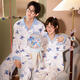 Gongdie Light and Soft Disney Stitch Pajamas Couple Style Long Sleeve Spring and Autumn Men's Homewear Set