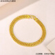 FKP Gold 999 Fuß Gold Armband Beutel Sterling Silber 24k festes Armband Real Gold Männer und Frauen Pferd Peitsche Boss -Kette [Gold 9999] Boss Armband 18 Gramm [Theke] 13968 Yuan