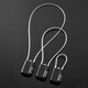 Sheng Fuyong Wire Password Padlock Small suitcase Outdoor Car Basket Waterproof Rope Lock Three-digit Password Black CW748110