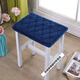 Thickened rectangular stool cover rectangular stool cushion primary school student stool cover dressing table stool cover piano stool cover gold velvet fabric plain red rectangular 25x35cm edging cloth 5cm