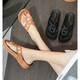 Huilijun-Fersenflip-Flops für Frauen im Sommer im Sommer Mode-Internet-Promi-Promi Dick-Soled Small Dufttrance Beach Schuhe Nicht rutschfeste Soft allein-Clip-Bein-Sandalen Grün (3883-23) 36