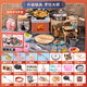 Miaobeile Kinder Mini Küche Echtes Kochen Full Set von Real Edition Cooking Kitchenware Set Toys Girls 'Geburtstagsgeschenk