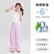 NICKYBABY女童短袖套装夏季薄款儿童2025新款夏装大童洋气时髦阔腿裤10岁12 19092白色15277粉色 120 cm