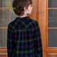 IVY HOUSE children's clothing for boys and older children in spring and autumn new style plaid shirt long-sleeved tops cotton versatile college style base A dark green 120