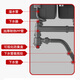 Dezhong kitchen sink drain pipe, anti-odor, anti-scalding, space-saving sink drain pipe complete set, double-slot accessories, anti-blocking drain pipe D13