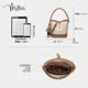 Miaoli bag women's bag casual bucket bag light luxury brand crossbody handbag birthday gift high-end gift for girlfriend and wife