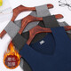 Men's Seamless V-neck V-neck Warm Vest Slim Fit Elastic Broad Shoulder Vest Autumn and Winter YSH German Velvet Vest 1 Men-Light Gray-V-Neck-Seamless L