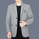 TPZBWG Trajes de marca de lujo de alta gama para hombres 2025 Spring y otoño Nuevo estilo comercial Traje informal Single Western Men's Blazer Deep Coffee M 170