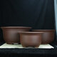Extra-large purple clay flower pot planting old piles above 60cm super large wealth tree iron tree ceramic pot Purple clay x 854 medium size four