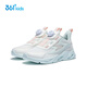 361 Children's Shoes Children's Running Shoes Four Seasons Boys and Girls 3-14 Years Old Boost Technology Knob Running Shoes White 37